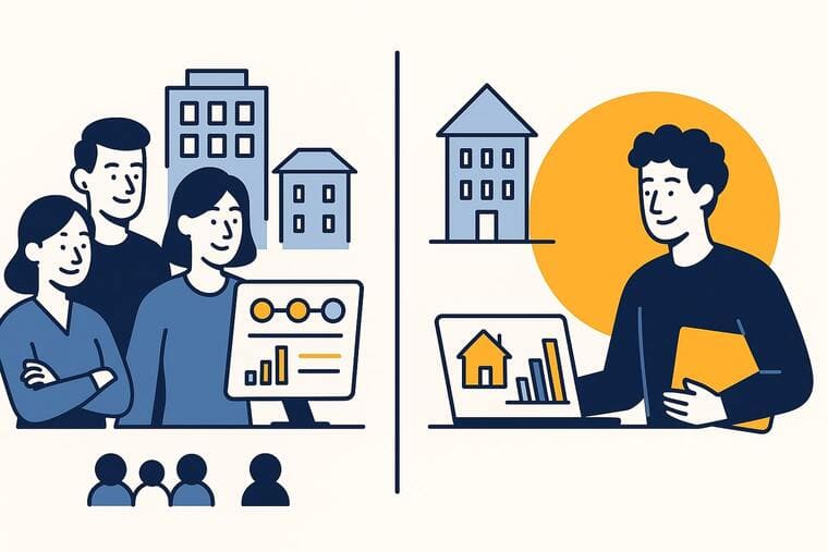 Pige immobilière pour agences : quelles
  différences avec les indépendants ?